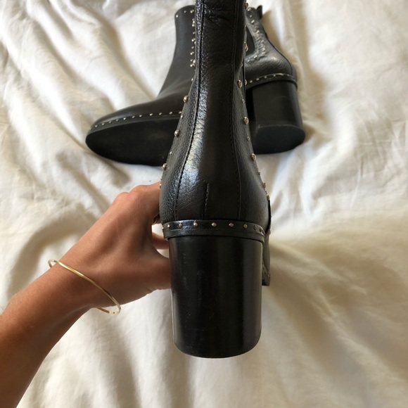 Napoleoni leather studded chelsea boots - Picture 4 of 8